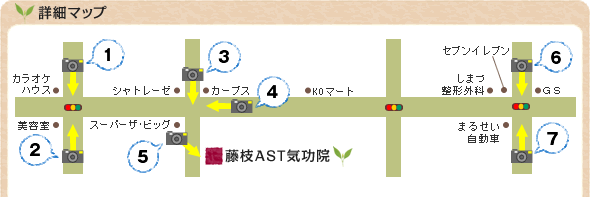 藤枝AST気功院　詳細マップ